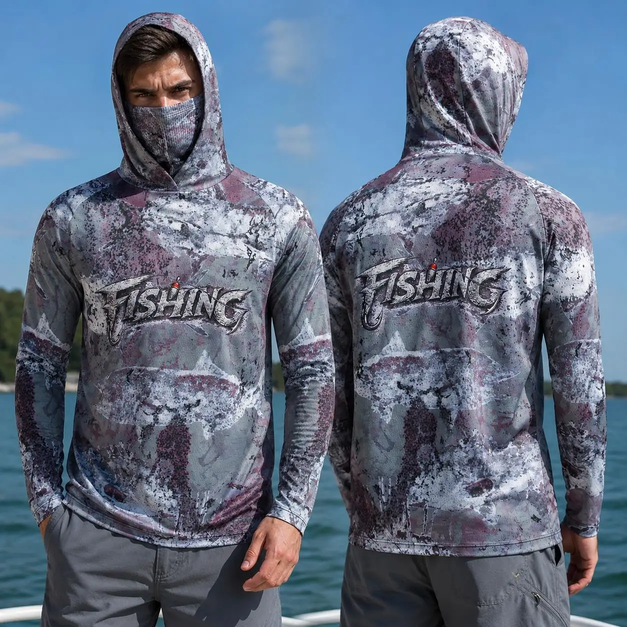 Fishing Shirt Hooded Men Fishi - Fishing Mask Sun Protection recension och pris