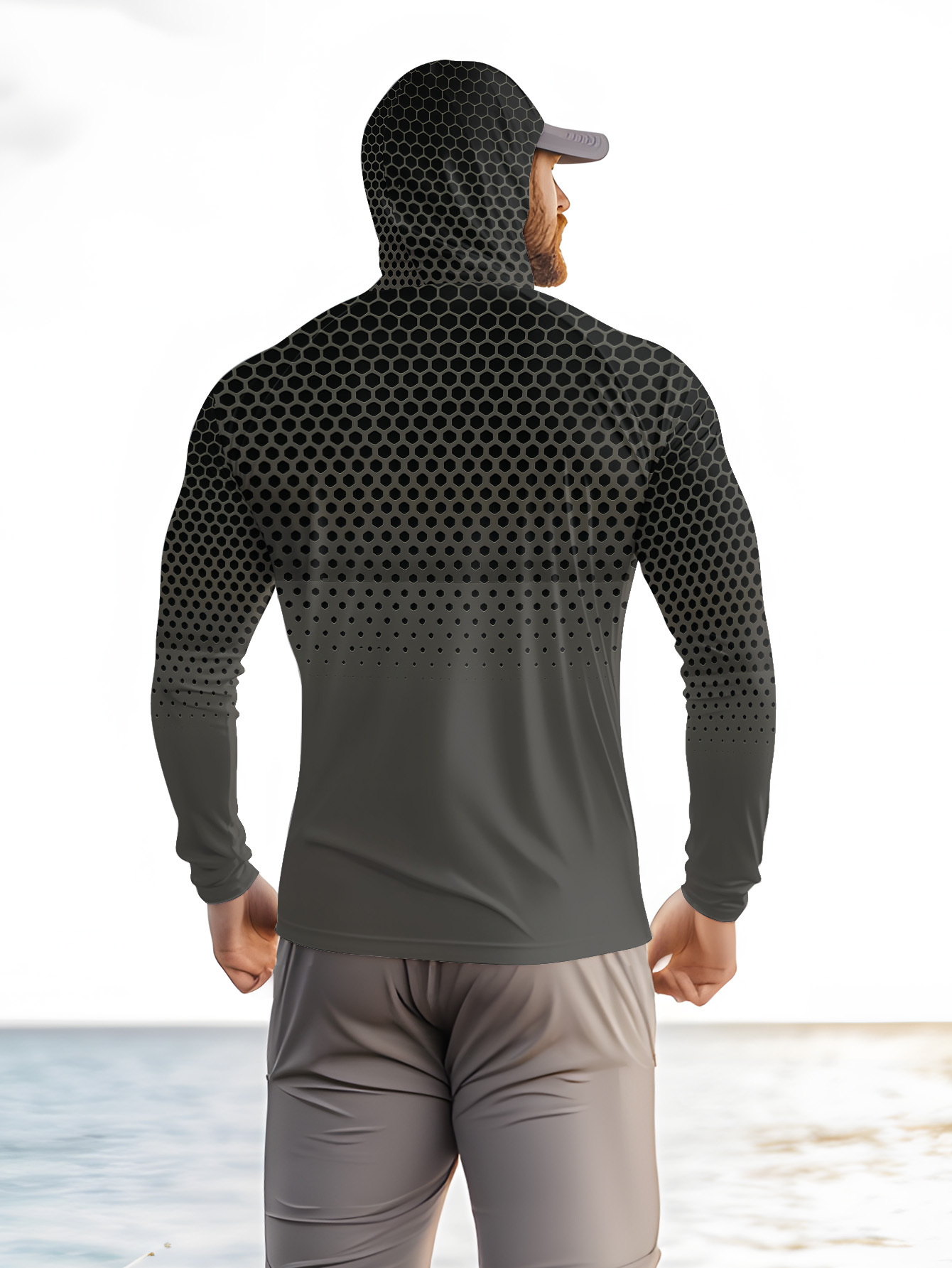 Men Hood Fishing Shirt long sl - Fishing Shirt Uv Protection recension och pris