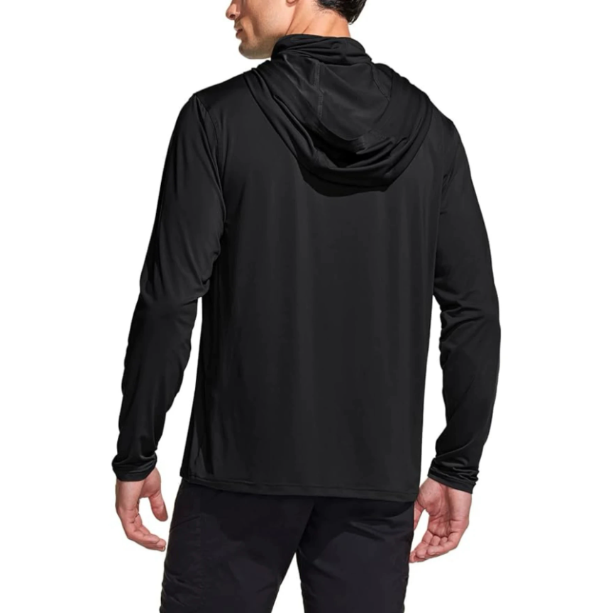 Men Solid Color Hooded Fishing - Fishing Shirt Uv Protection recension och pris