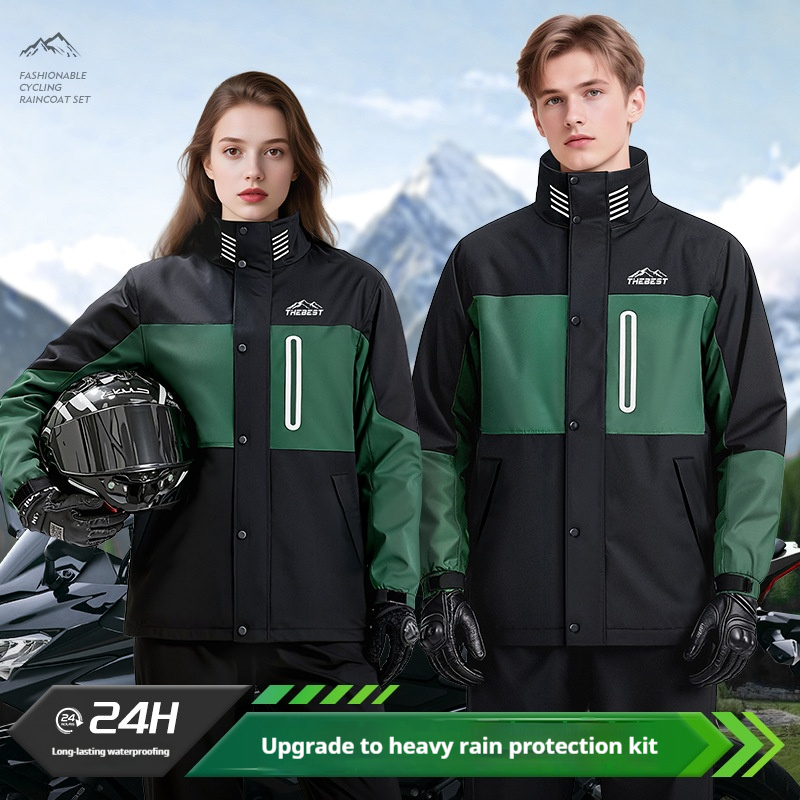 Adult Motorcycle Raincoat Full - Fishing Rain Suit recension och pris
