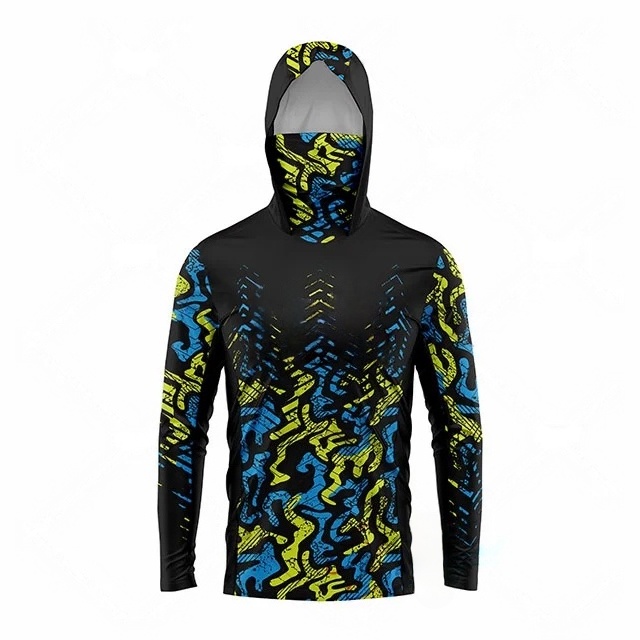 MALFC Fishing Apparel Men Hood - Fishing Shirt Uv Protection recension och pris